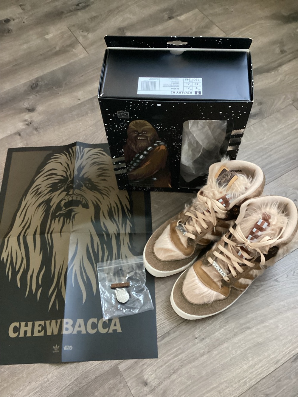 Adidas Rivalry Hi Star Wars Chewbacca Brown FX9290 Men’s shoes size 7